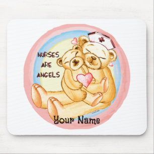 Nurses Are Angels Mouse Mat