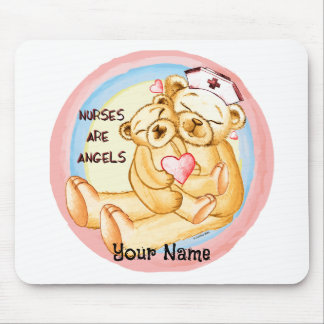 Nurses are angels  mouse mat