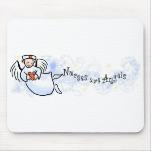 Nurses Are Angels Mouse Mat