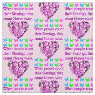 NURSES ARE APPRECIATED FABRIC