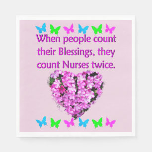 NURSES ARE APPRECIATED NAPKIN