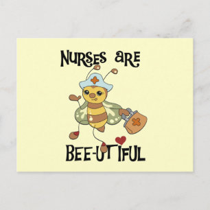 Nurses Are Bee-utiful T-shirts and Gifts Postcard