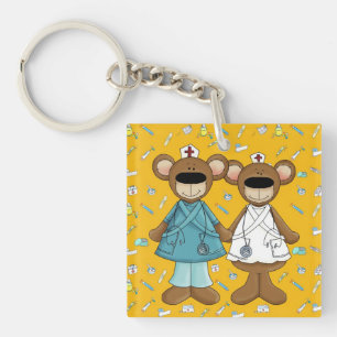 Nurses are Blessing from God. Custom Name Gift  Key Ring