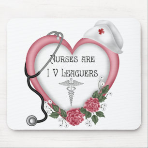 Nurses Are IV Leaguers Mouse Mat