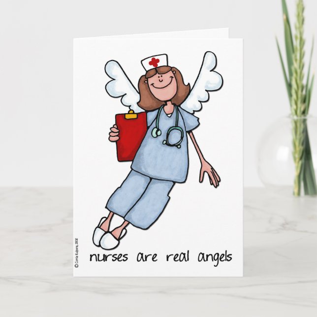 nurses are real angels card (Front)