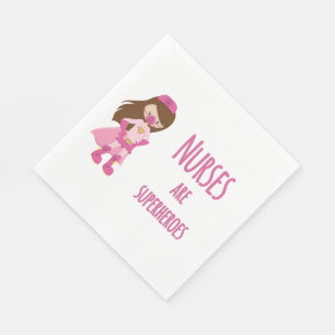 Nurses are Superheroes Napkin