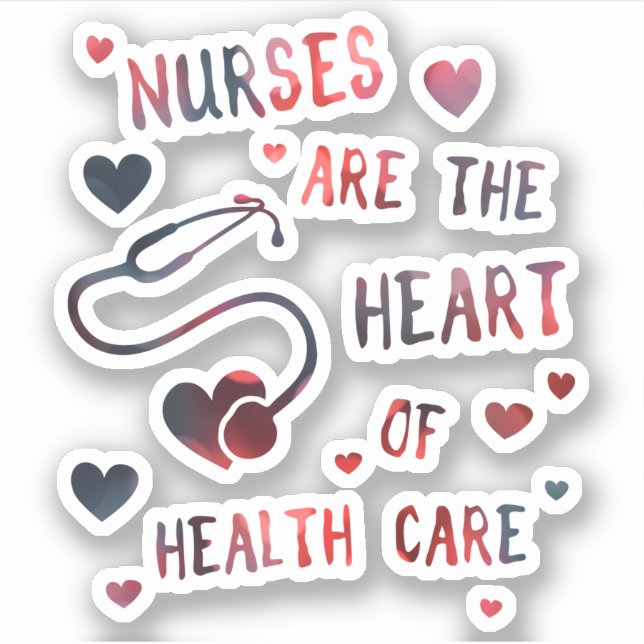 nurses are the heart of healthcare bokeh (Front)