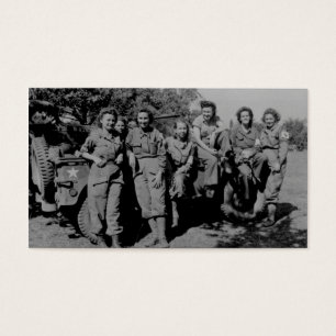 Nurses Beside Jeep WWII