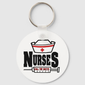 Nurses Call The Shots Key Ring