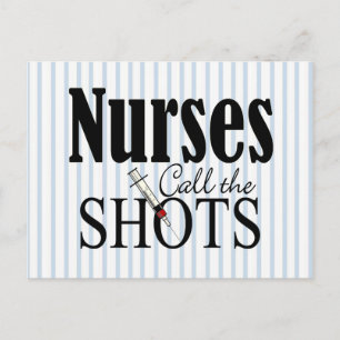 Nurses Call the Shots Postcard