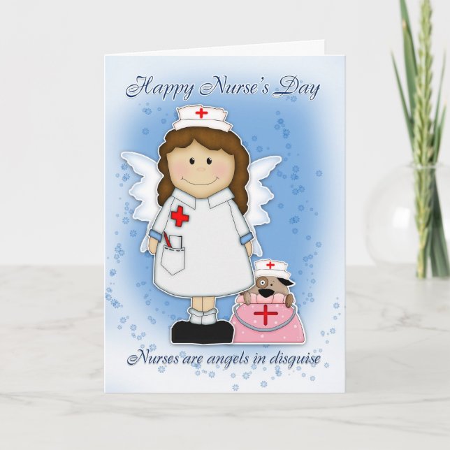 Nurse's Day Card - Angels In Disguise (Front)