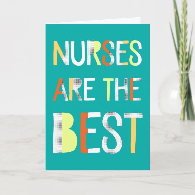 Nurses Day Card - Text Design (Front)