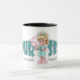Nurses do it with Heart. Nurse Appreciation Gift Mug