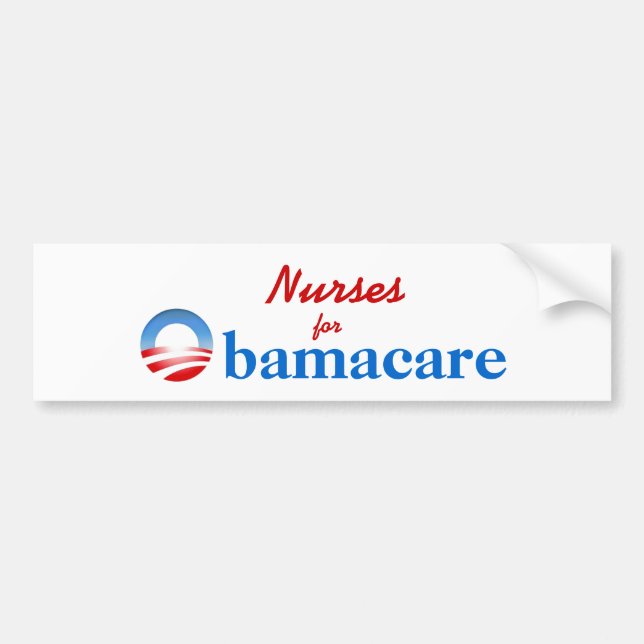 Nurses for Obamacare Bumper Sticker (Front)