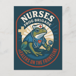 Nurses Frog Brigade – Healers on the Frontline Postcard