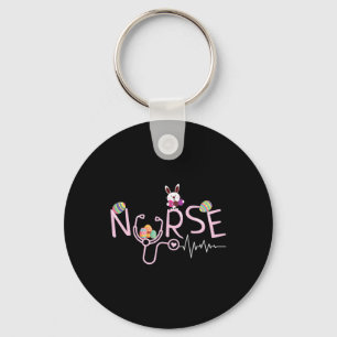 Nurses Gifts Stethoscope Nurse Tail Easter Bunny E Key Ring