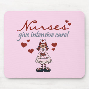 Nurses Give Intensive Care t-shirts and Gifts Mouse Mat