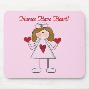 Nurses Have Heart T-shirts and Gifts Mouse Mat