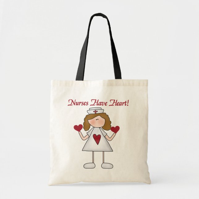Nurses Have Heart T-shirts and Gifts Tote Bag (Front)