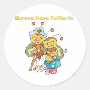 Nurses Have Patients Classic Round Sticker