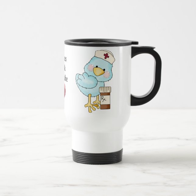 Nurses Heart Travel Mug (Right)