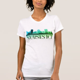 Nurses ICT Skyline (Multi-greens) T-Shirt