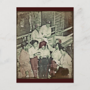 Nurses in the SW Pacific Getting Mail Postcard