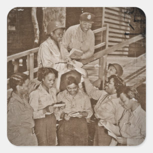 Nurses in the SW Pacific Getting Mail Square Sticker