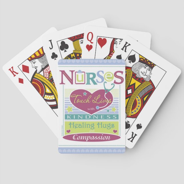 Nurses Inspirational deck of playing cards (Back)