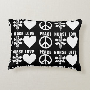 Nurses Love Peace Decorative Cushion