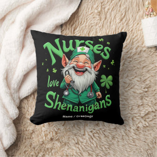 Nurses Love Shenanigans Celebrate St. Patricks Day Cushion