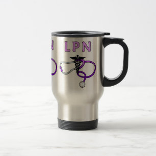 Nurses LPN Stethoscope Travel Mug