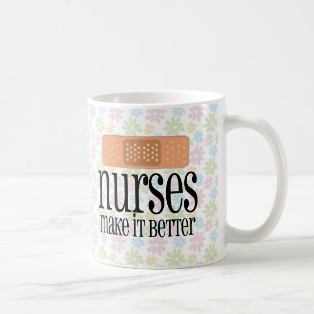 Nurses Make it Better, Bandage Coffee Mug (Right)