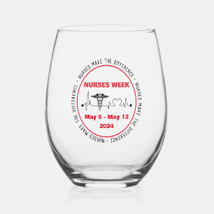 Nurses Make The Difference Stemless Wine Glass