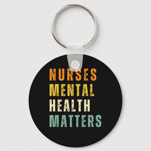 Nurses Mental Health S Sticker  Key Ring (Front)