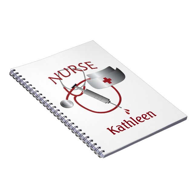 Nurses Name Nurse Custom Notebook (Right Side)