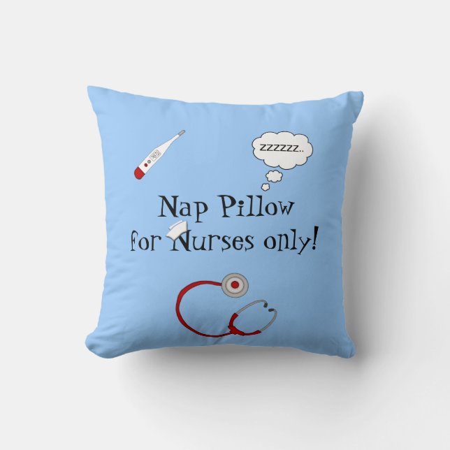 Nurses Nap Pillow-Stethoscope/Thermometer Cushion (Front)