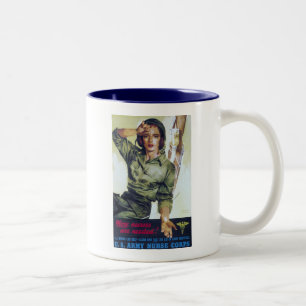 Nurses Needed Recruitment Poster Two-Tone Coffee Mug