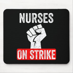Nurses On Strike Nnu National Nurses United Staffi Mouse Mat