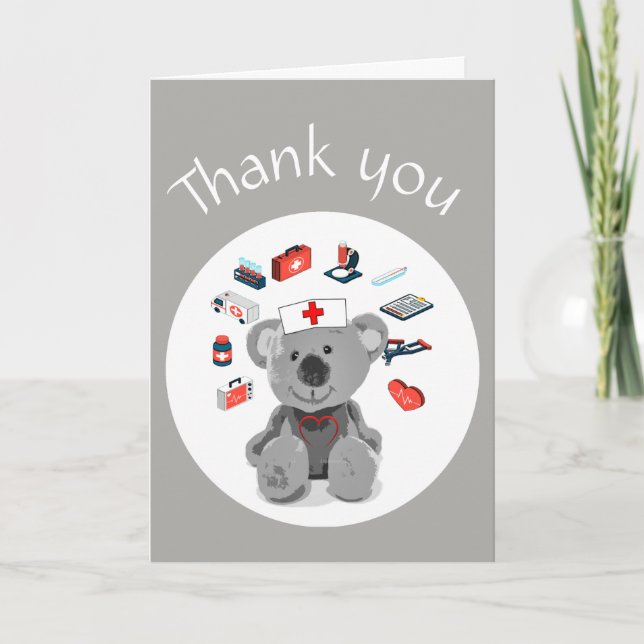 Nurses or Medical Staff Thank you Card (Front)