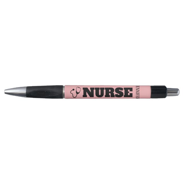 Nurse's Personalised Stethoscope Coral Pink (Front)