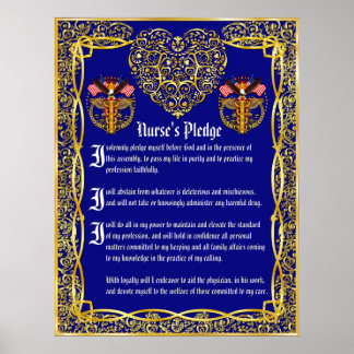 Nurse's Pledge Poster