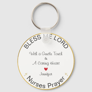  Nurses Prayer Personalised Blesss Me Lord   Key Ring