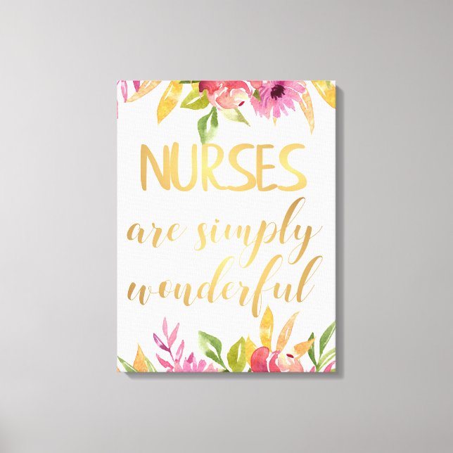 Nurses quote Appreciation Thank you Graduation Canvas Print (Front)