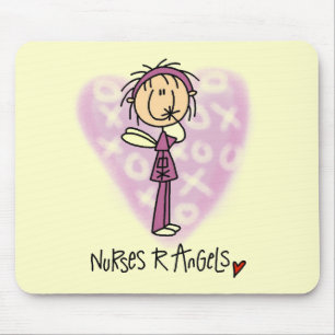 Nurses R Angels T-shirts and Gifts Mouse Mat