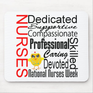 Nurses Recognition Collage:  National Nurses Week Mouse Mat