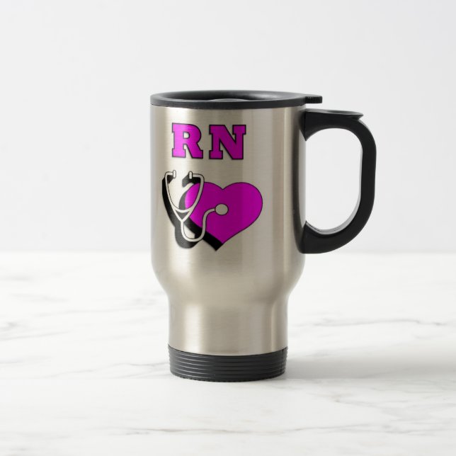 Nurses RN Care Travel Mug (Right)
