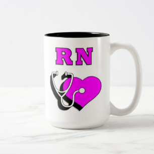 Nurses RN Care Two-Tone Coffee Mug