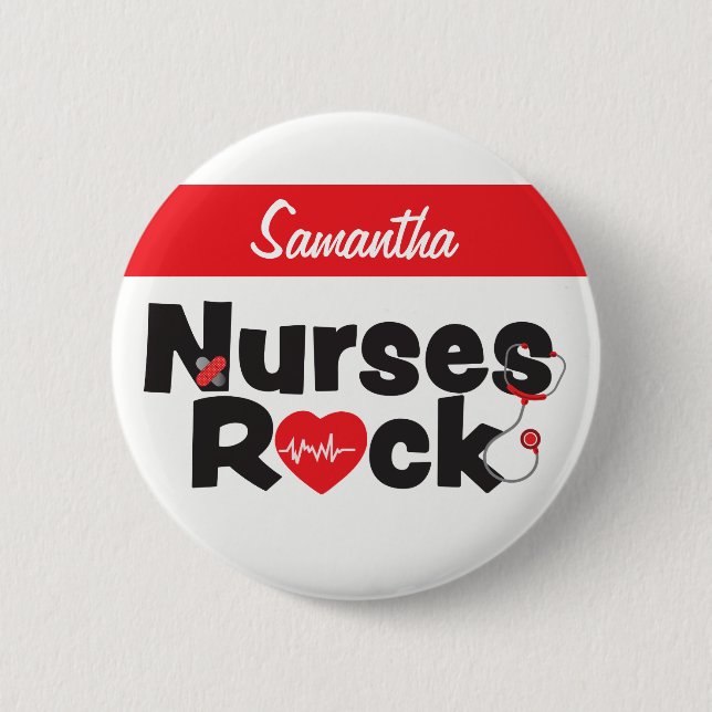 Nurses Rock Button (Front)