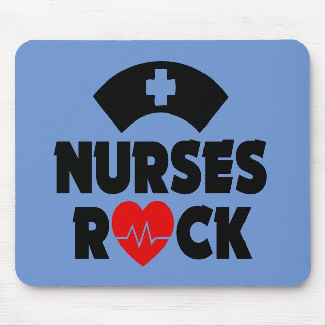 Nurse's Rock funny mouse pad (Front)